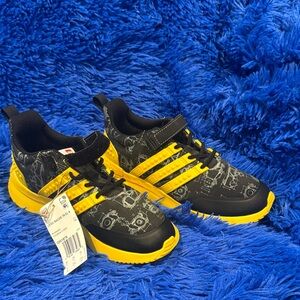 adidas Kids Black and Yellow Sneakers